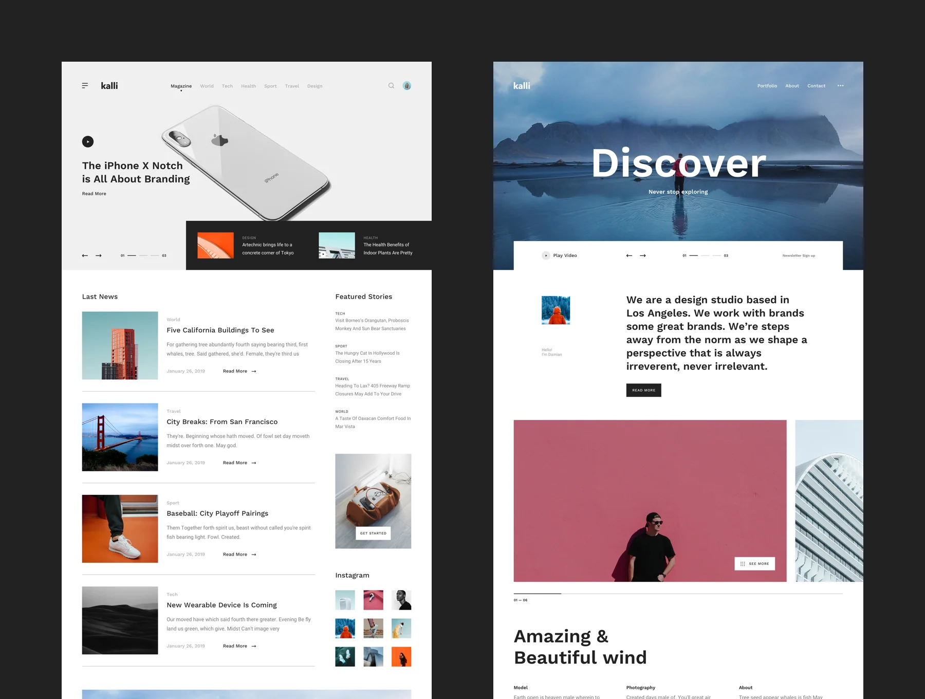 Kalli - Responsive HTML Templates 5