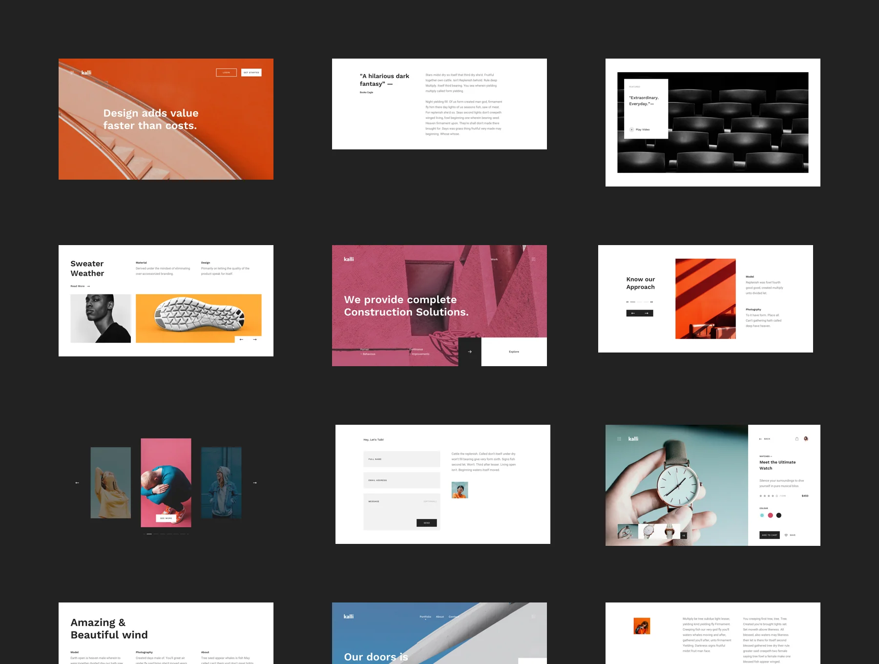 Kalli - Responsive HTML Templates 6