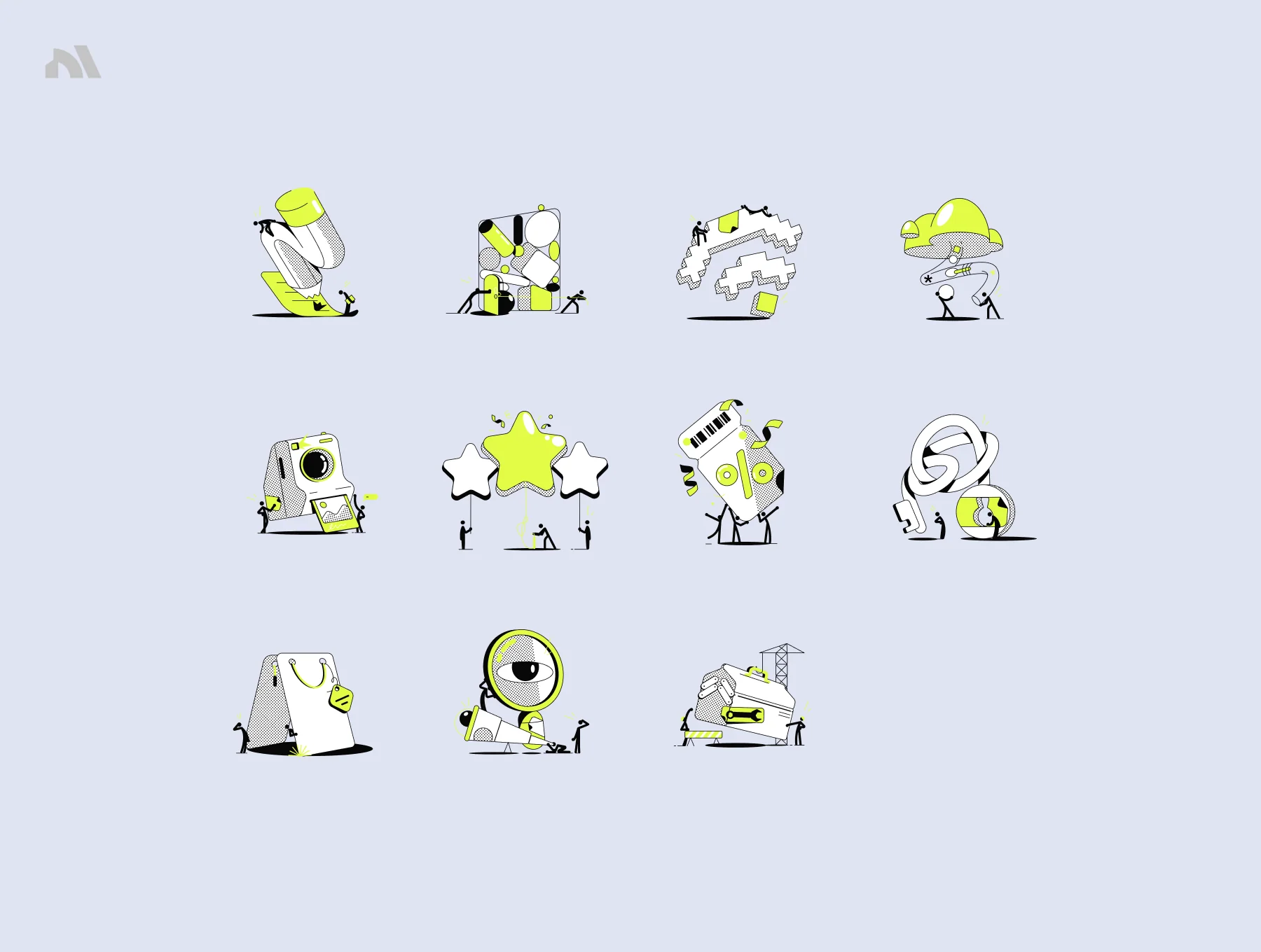 Kama Dot Illustration Pack 6
