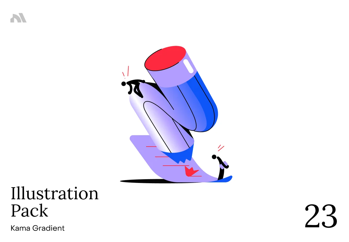 Kama Gradient Illustration Pack