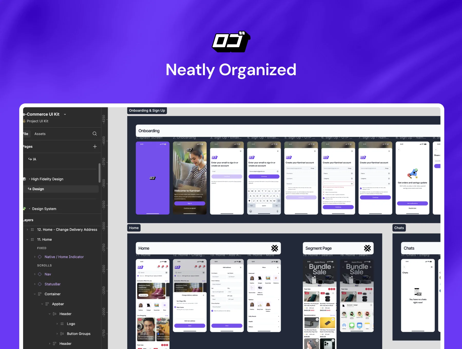Kaminari - E-Commerce Mobile App UI KIT 3