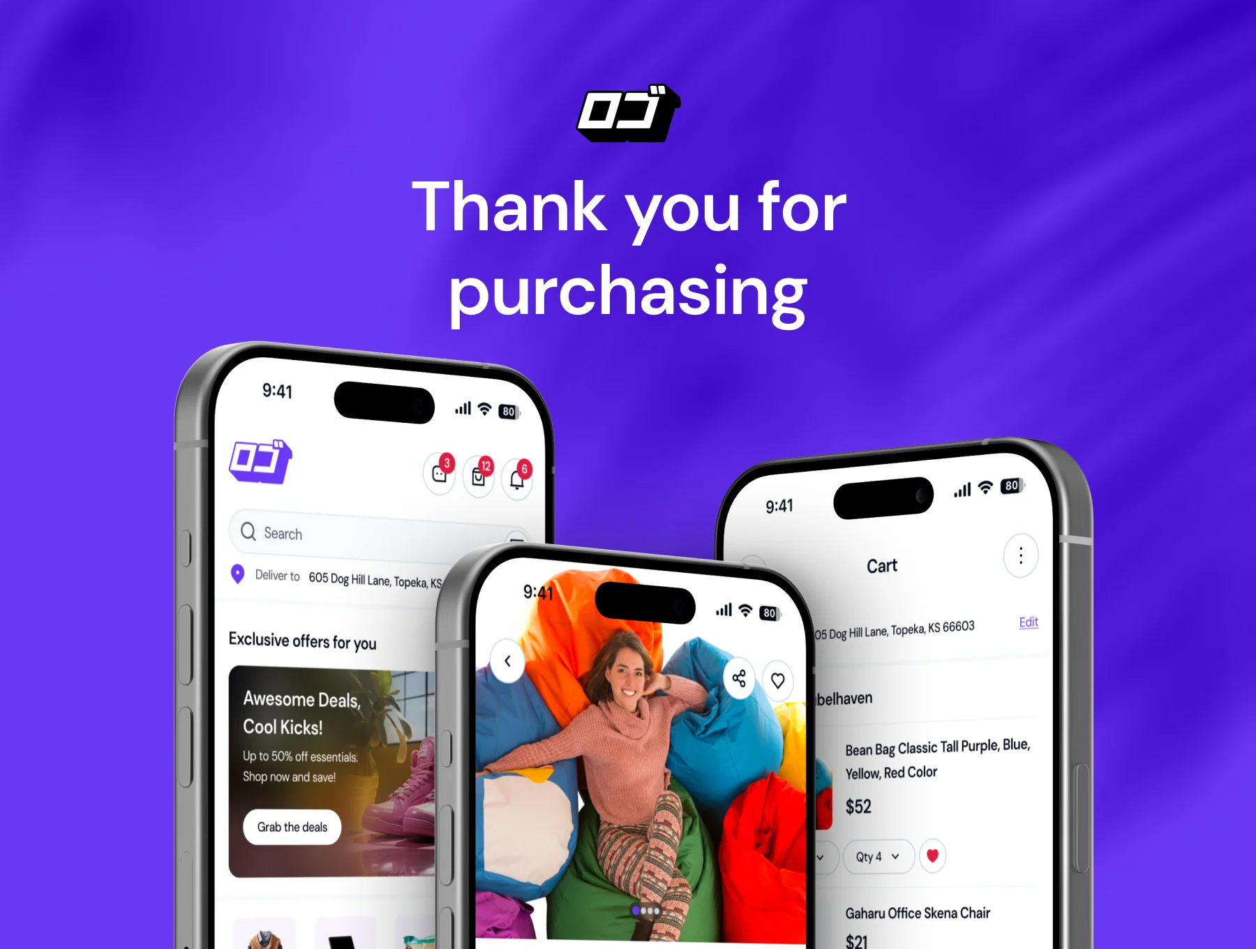 Kaminari - E-Commerce Mobile App UI KIT 6
