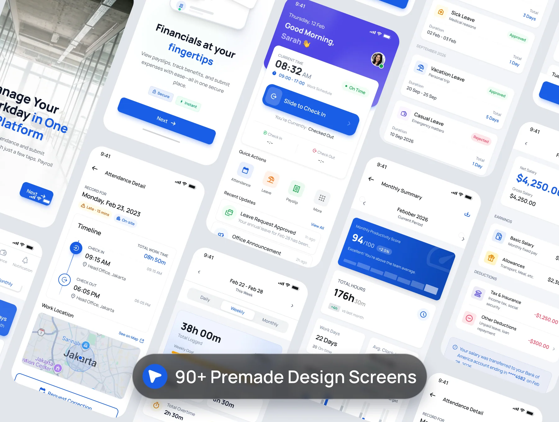 Karajo - AI Powered HRIS Mobile App UI Kit 2