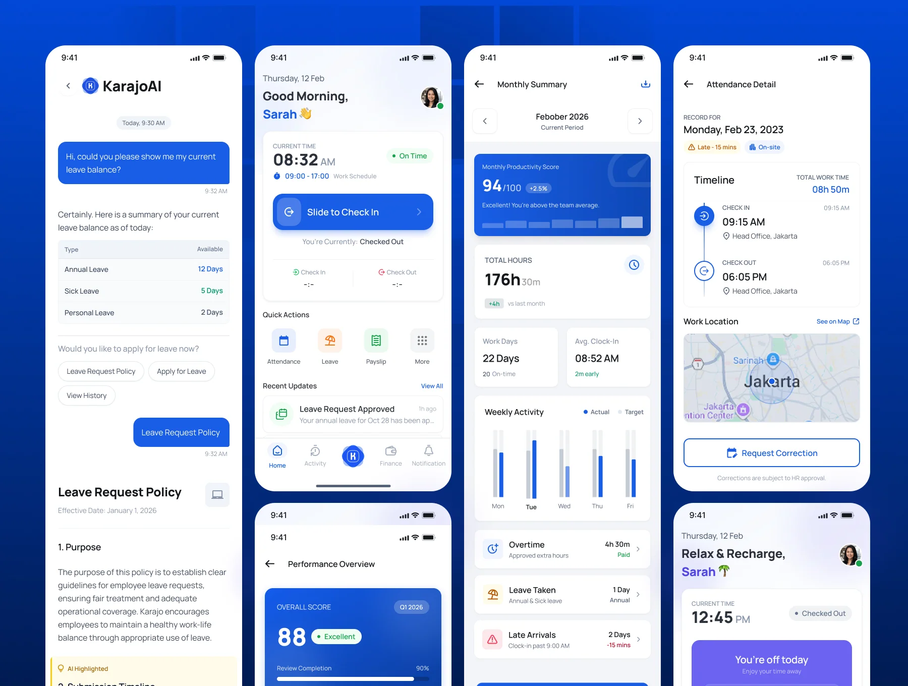Karajo - AI Powered HRIS Mobile App UI Kit 7