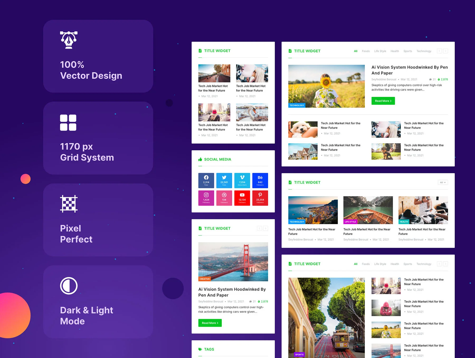 Karam - Blog Newspaper and Magazine UI Kit 2