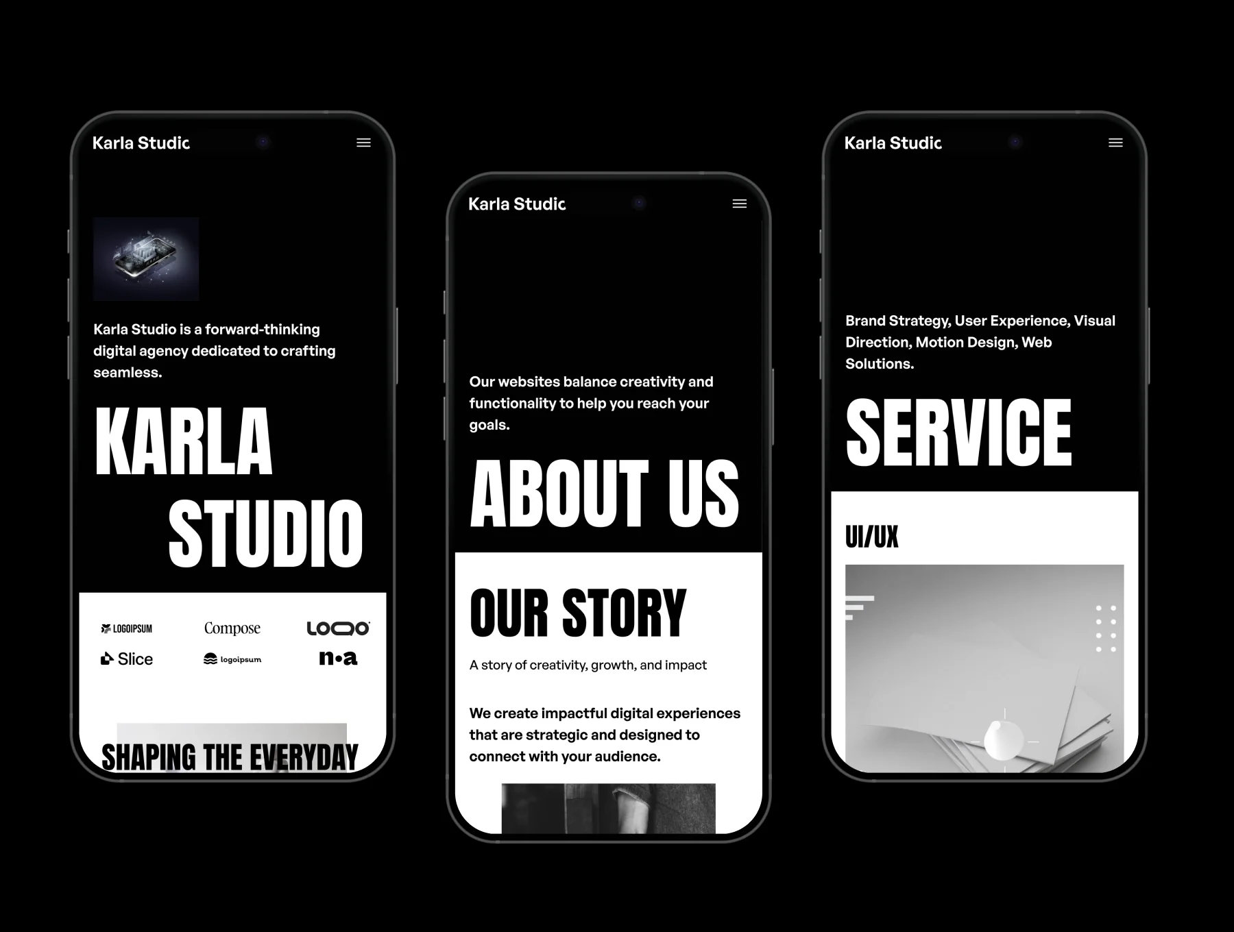 Karla - Creative Studio Website Template UI Kit 7