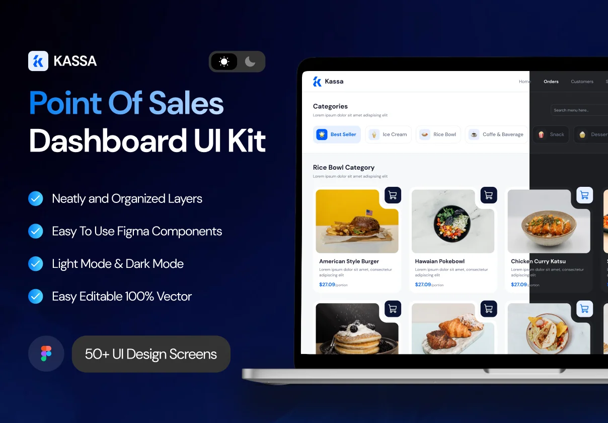 Kassa - POS Dashboard UI KIT