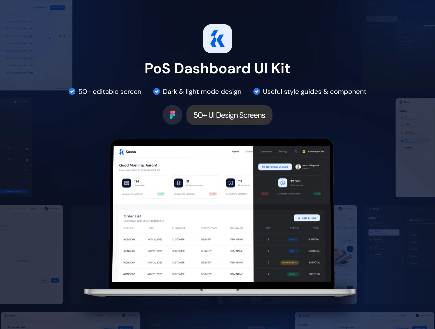 Kassa - POS Dashboard UI KIT