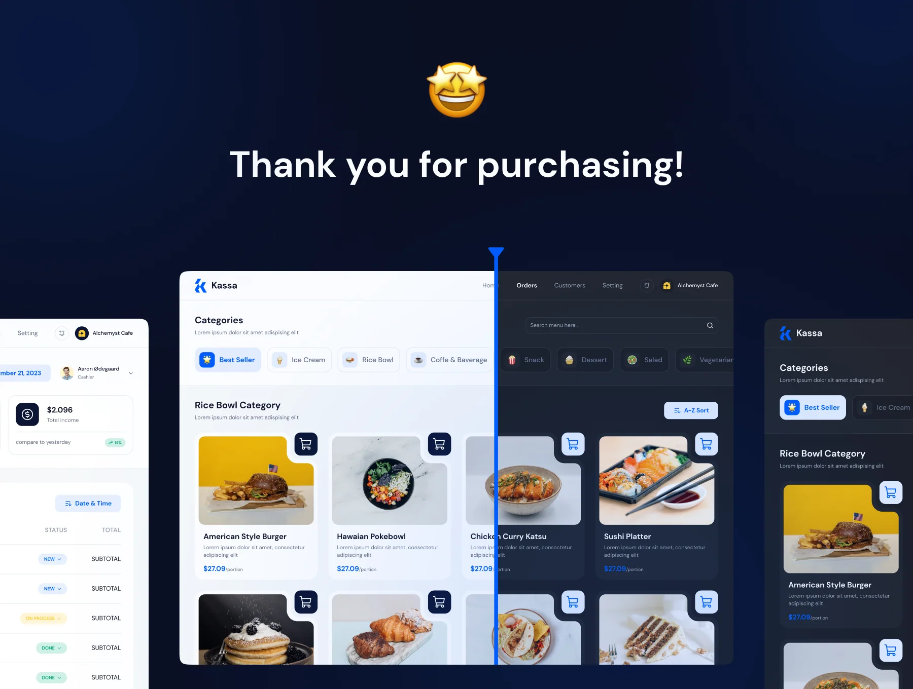 Kassa - POS Dashboard UI KIT 6