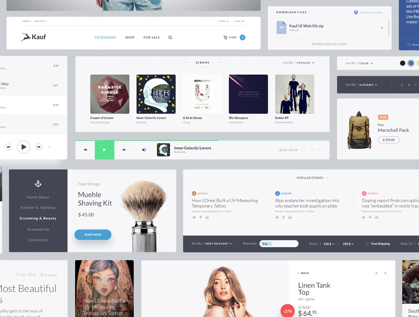 Kauf UI Web Kit 8