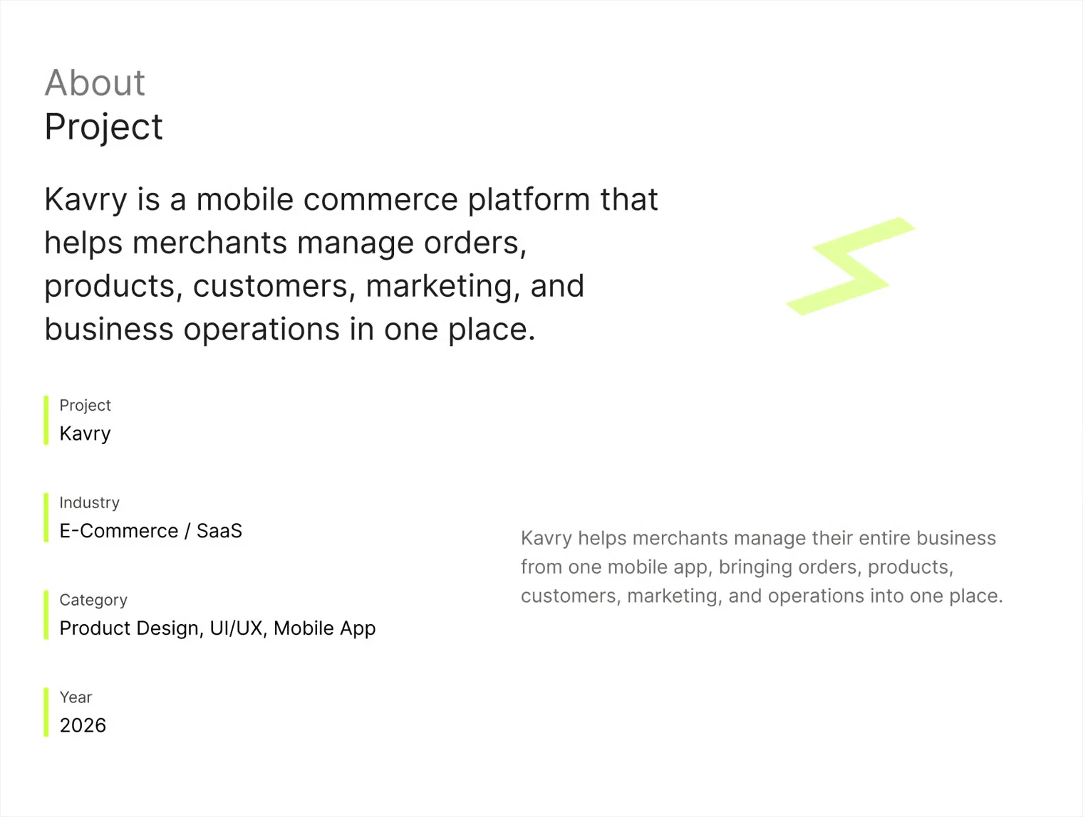 KAVRY: Merchant Commerce Mobile App UI Kit 2