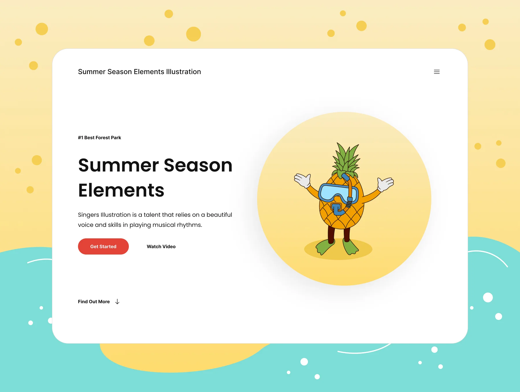 Kawaii Summer Illustration Set 3