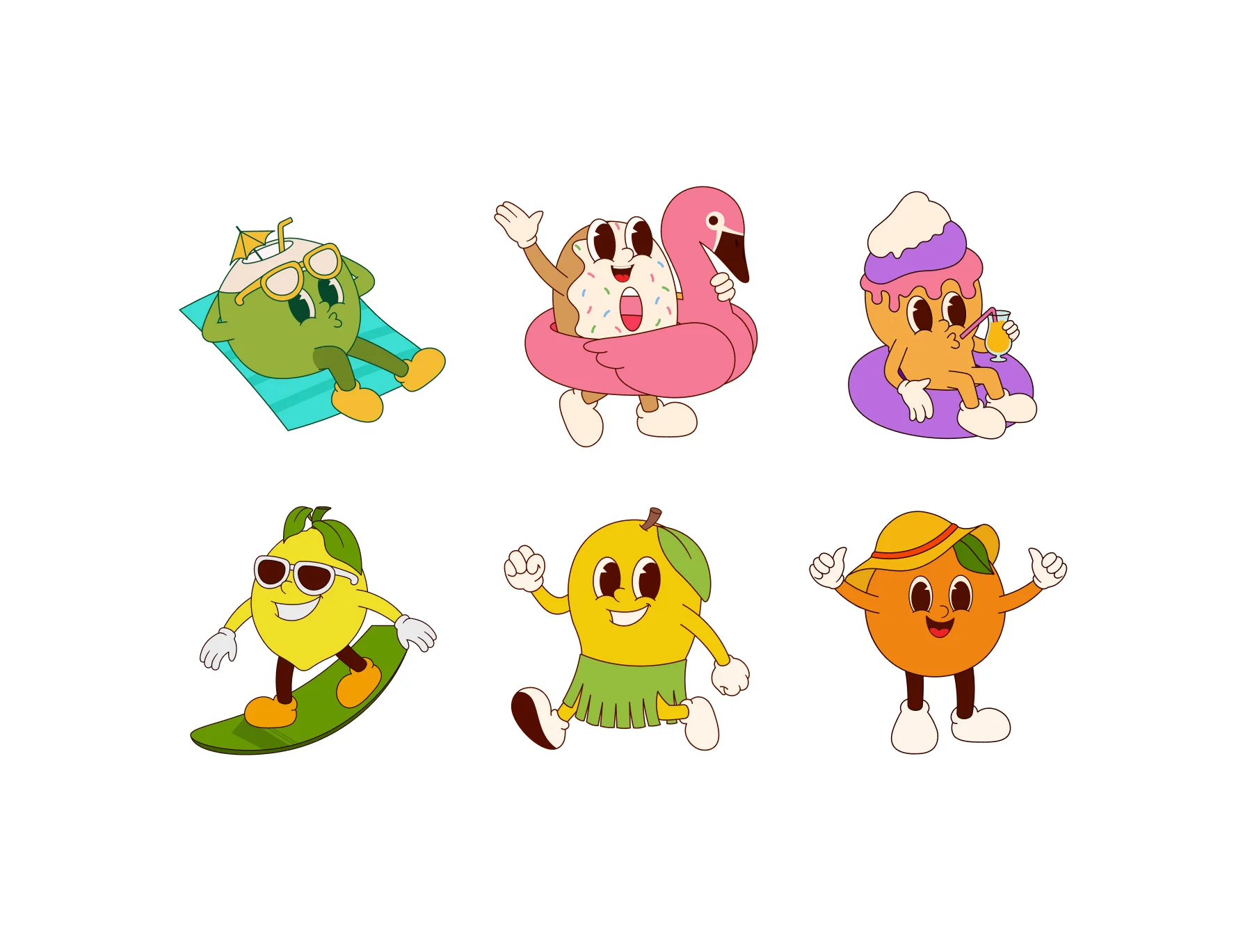 Kawaii Summer Illustration Set 5