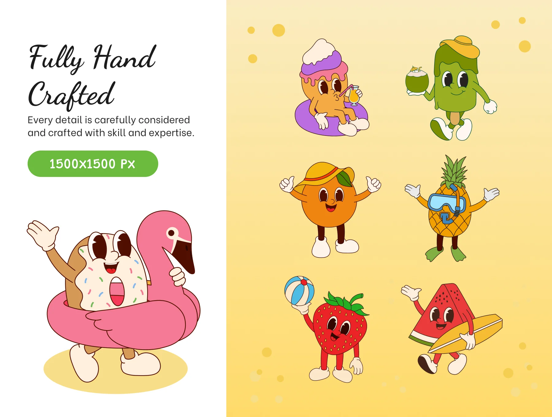 Kawaii Summer Illustration Set 7