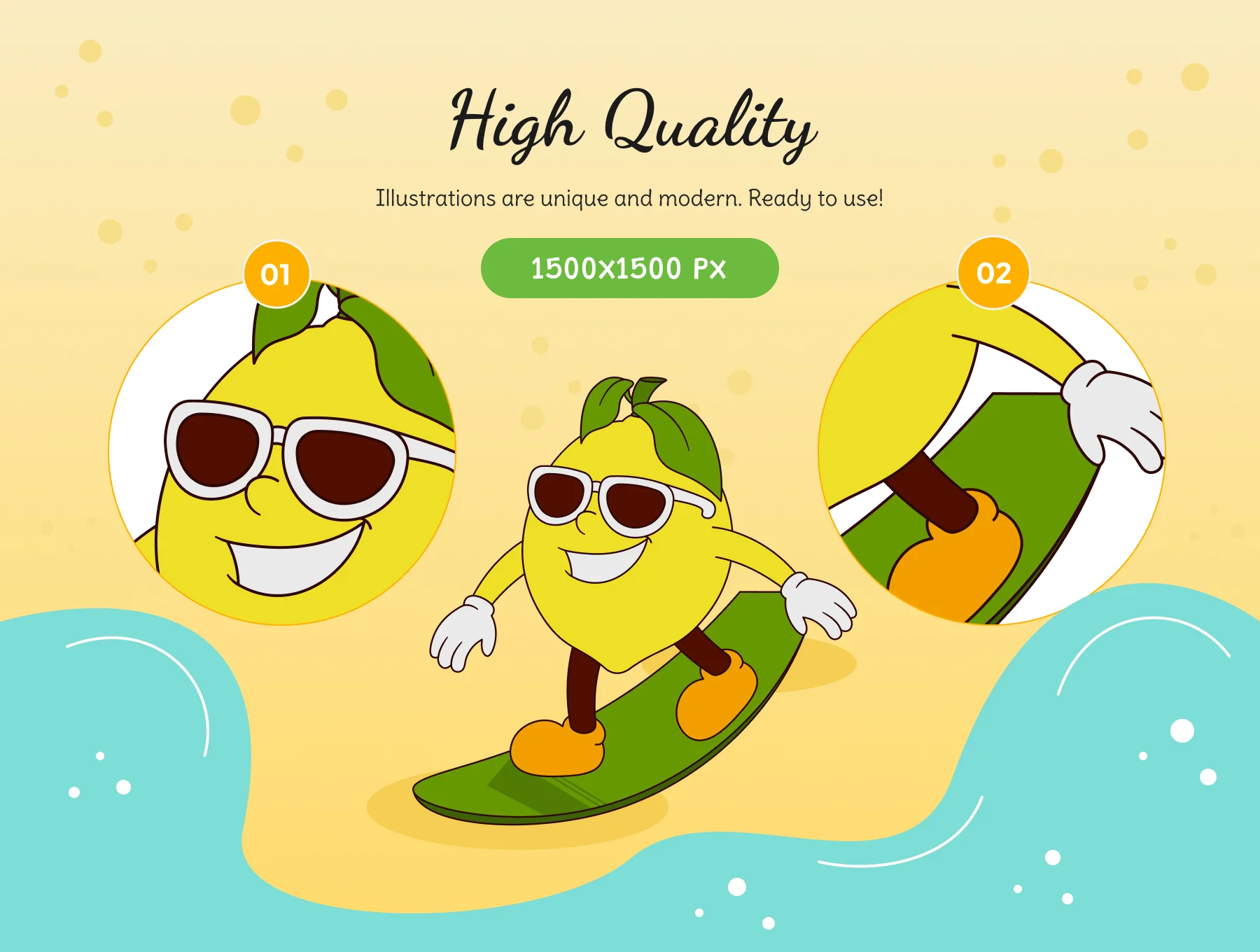 Kawaii Summer Illustration Set 8