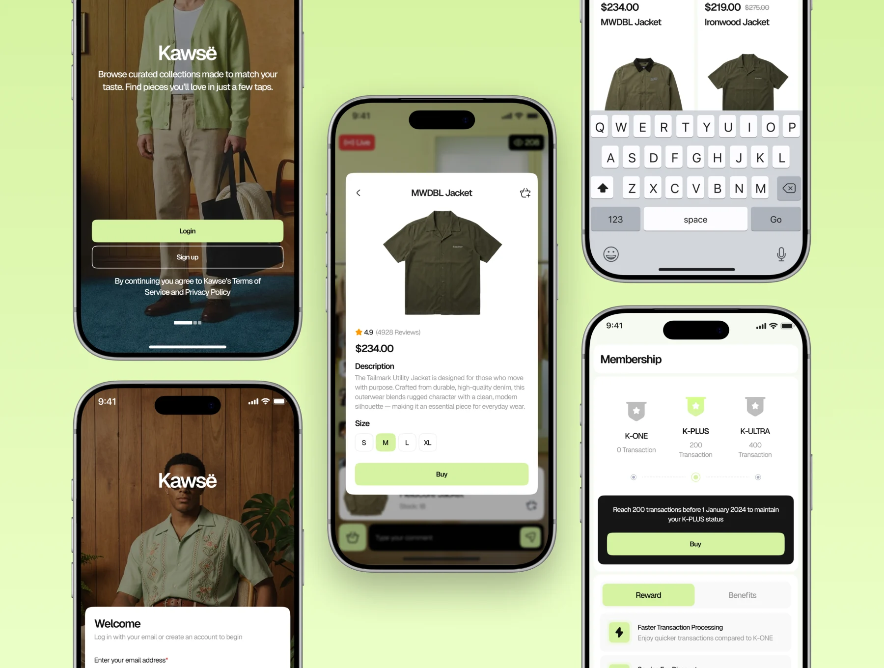 Kawse - Online shop Mobile UI Kit 4