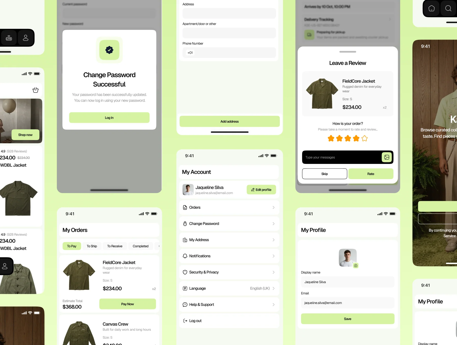 Kawse - Online shop Mobile UI Kit 6