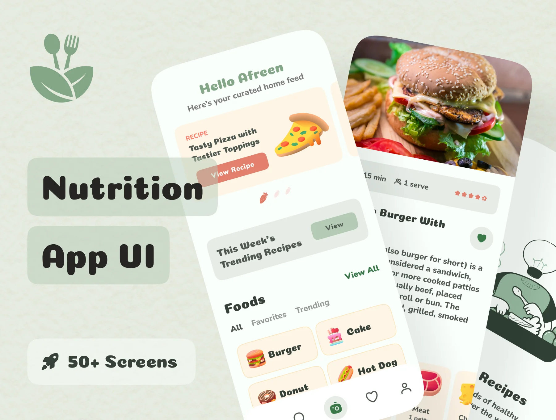 kcal - Nutrition App UI Kit