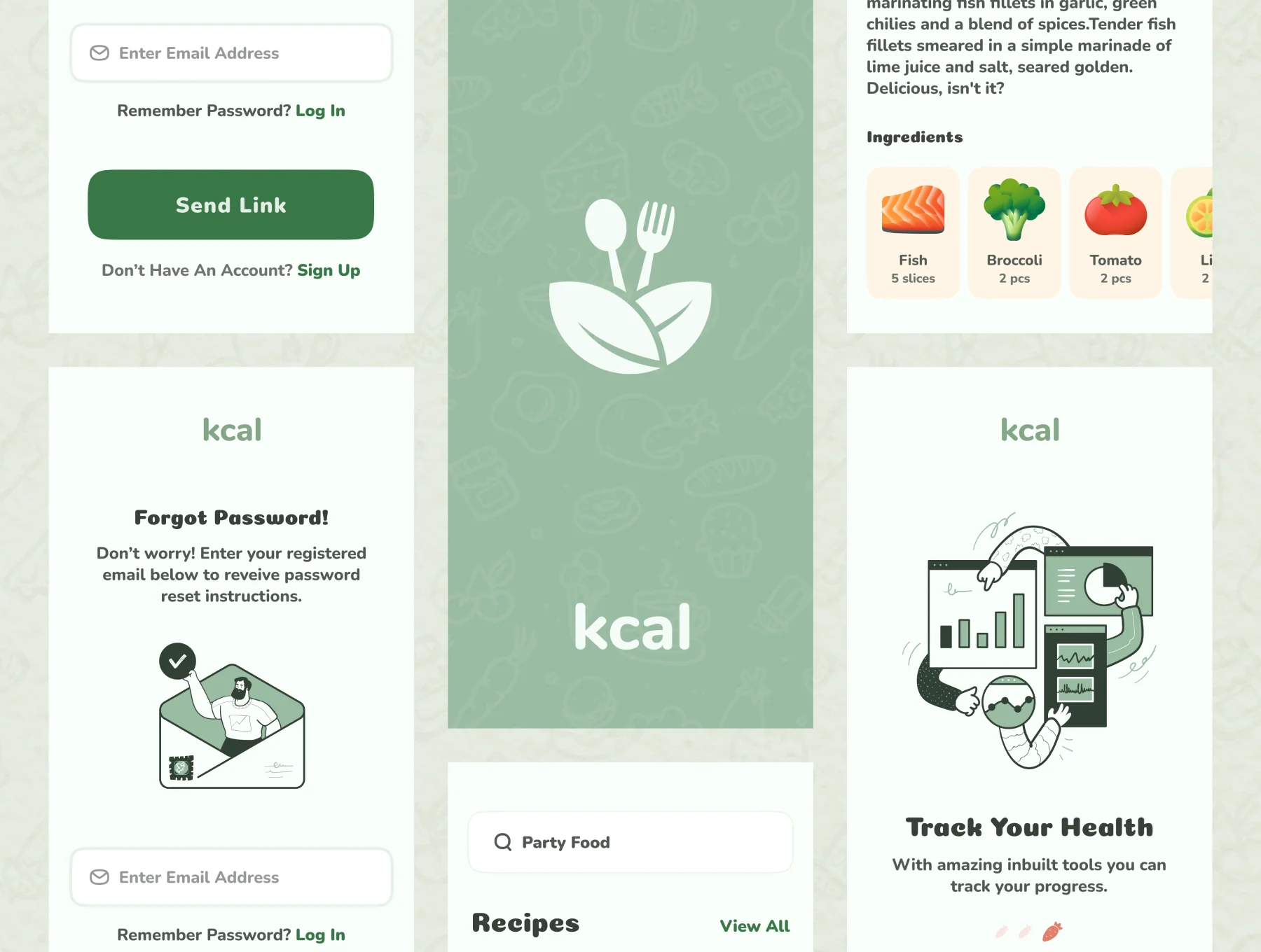 kcal - Nutrition App UI Kit 4