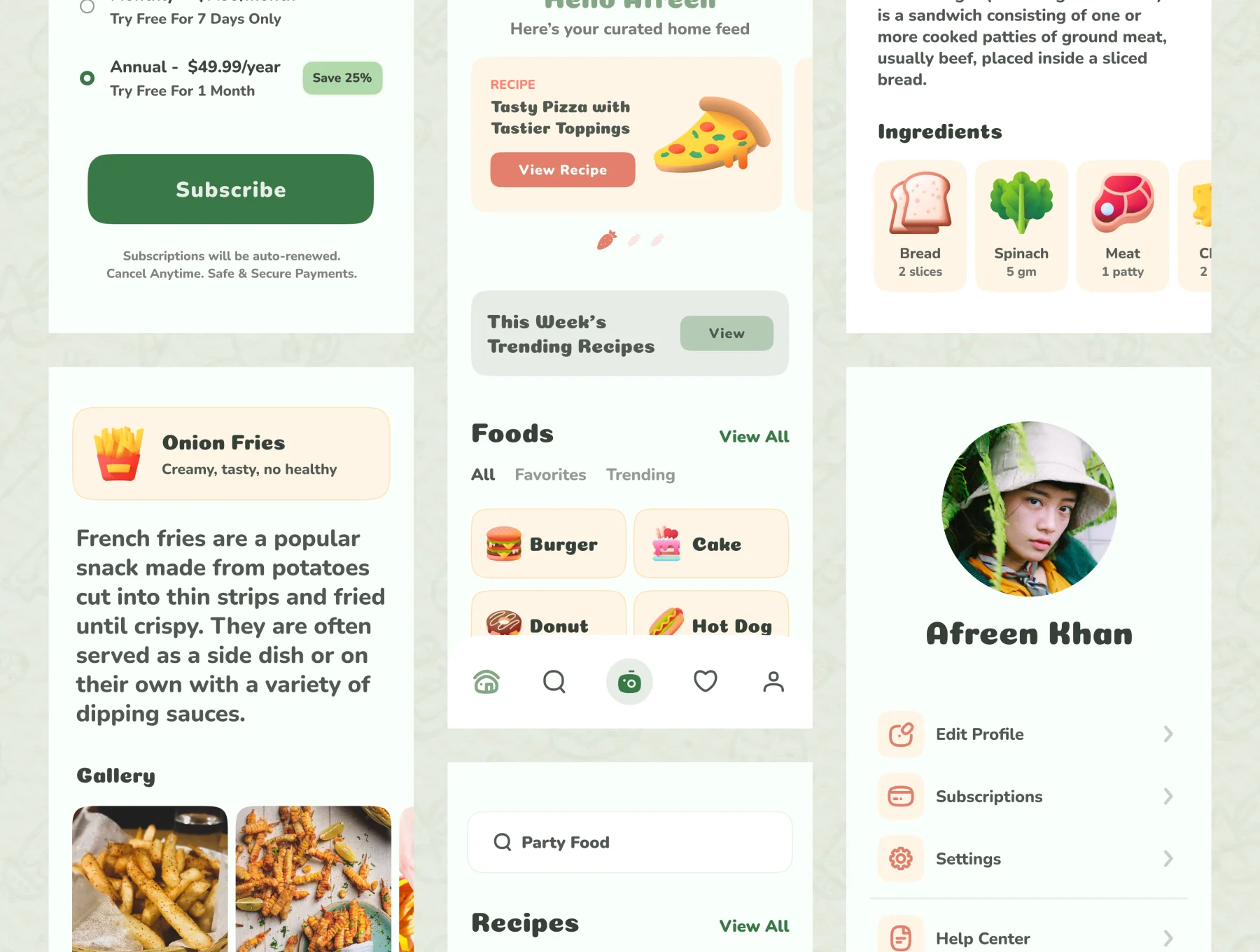 kcal - Nutrition App UI Kit 5