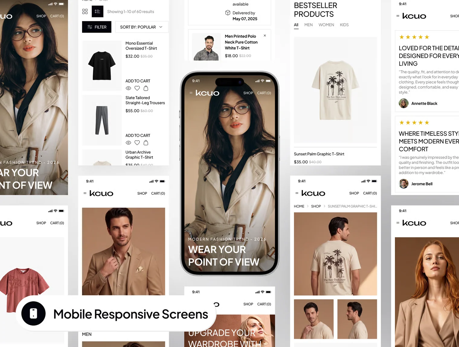 kcuo - Fashion Ecommerce Website UI Kit 9