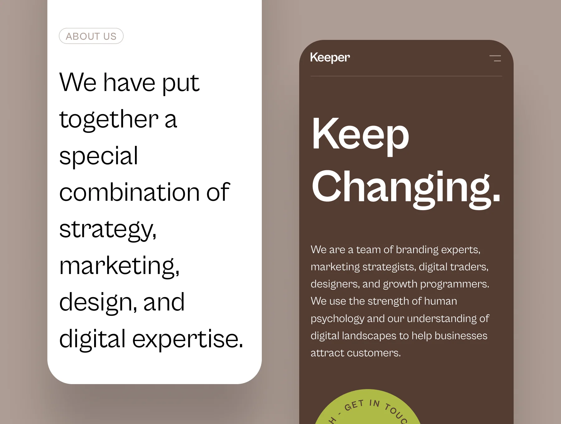 Keeper - Digital agency coded website 5