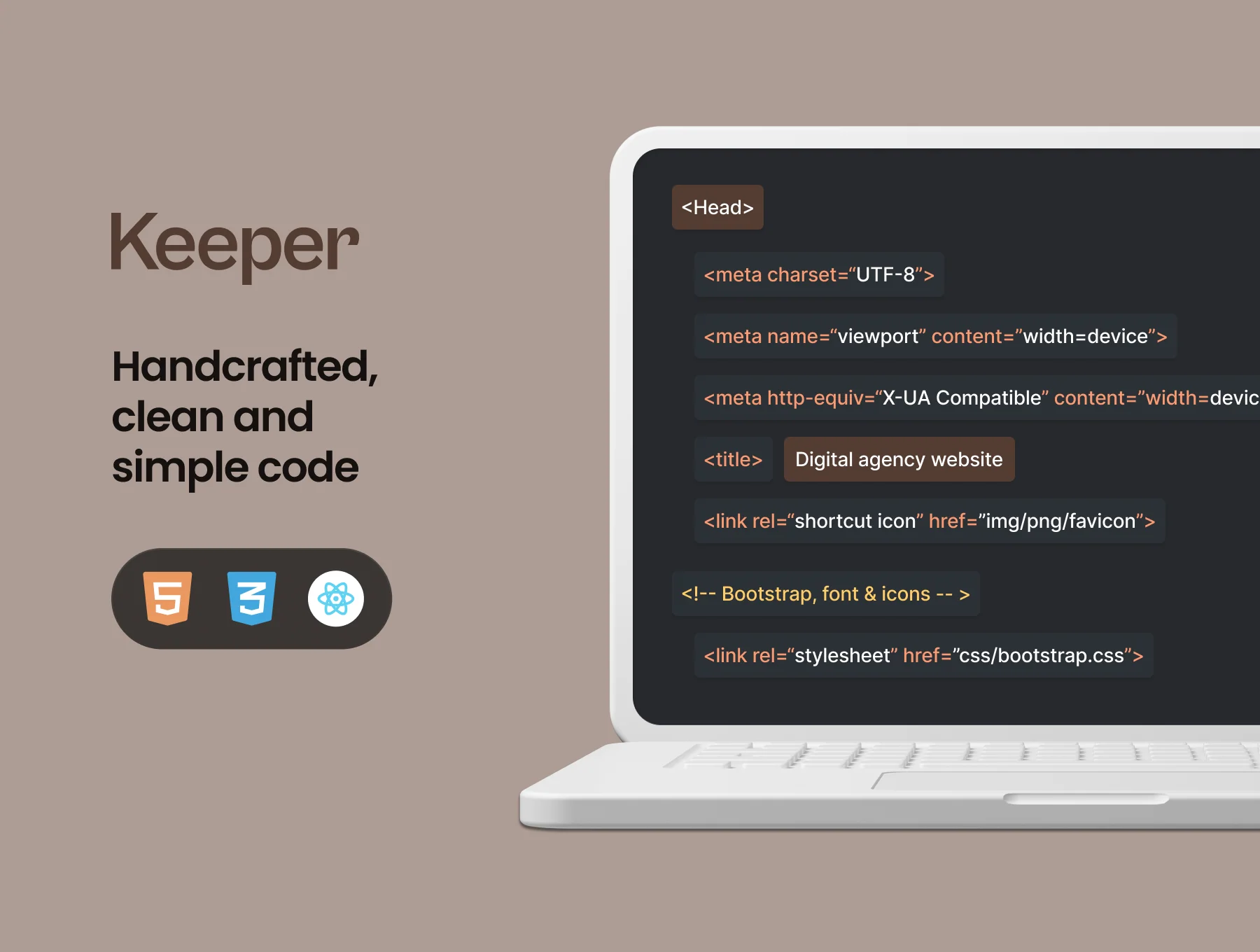 Keeper - Digital agency coded website 6