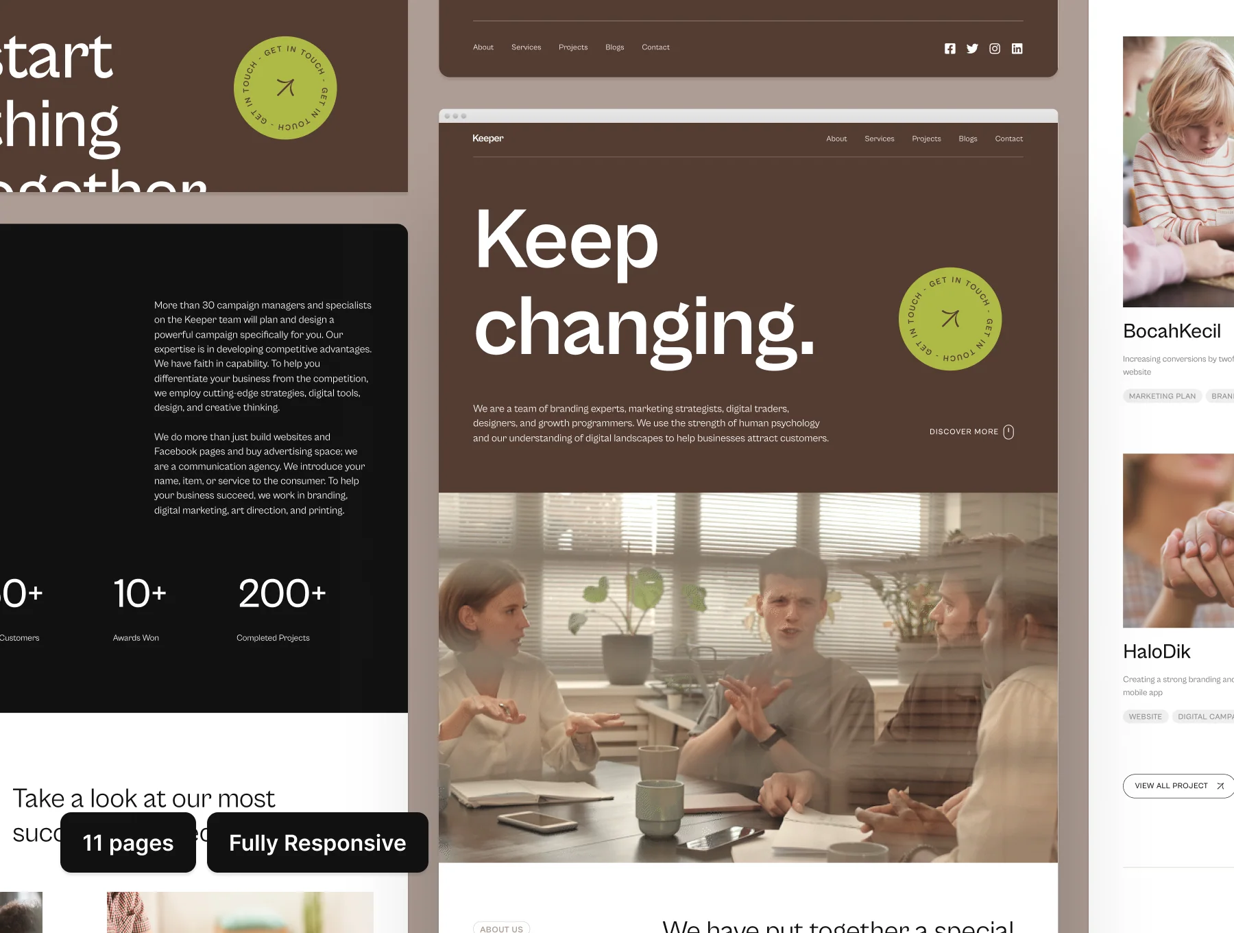 Keeper - Digital agency coded website 7