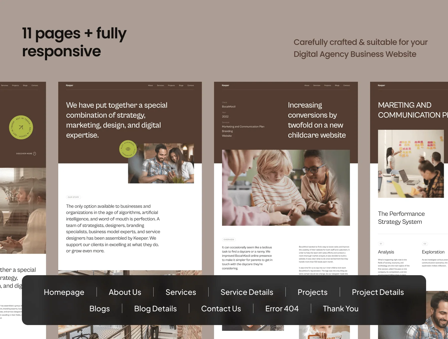 Keeper - Digital agency website for Framer 2