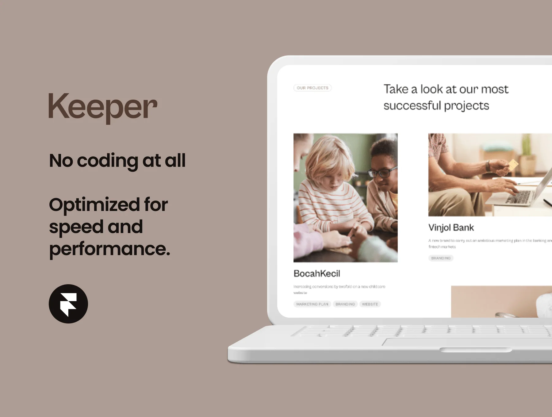 Keeper - Digital agency website for Framer 6