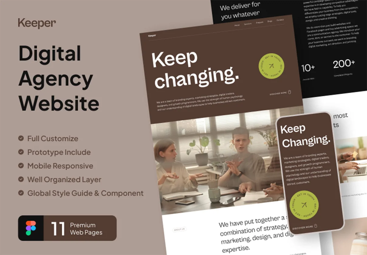 Keeper - Digital Agency Website