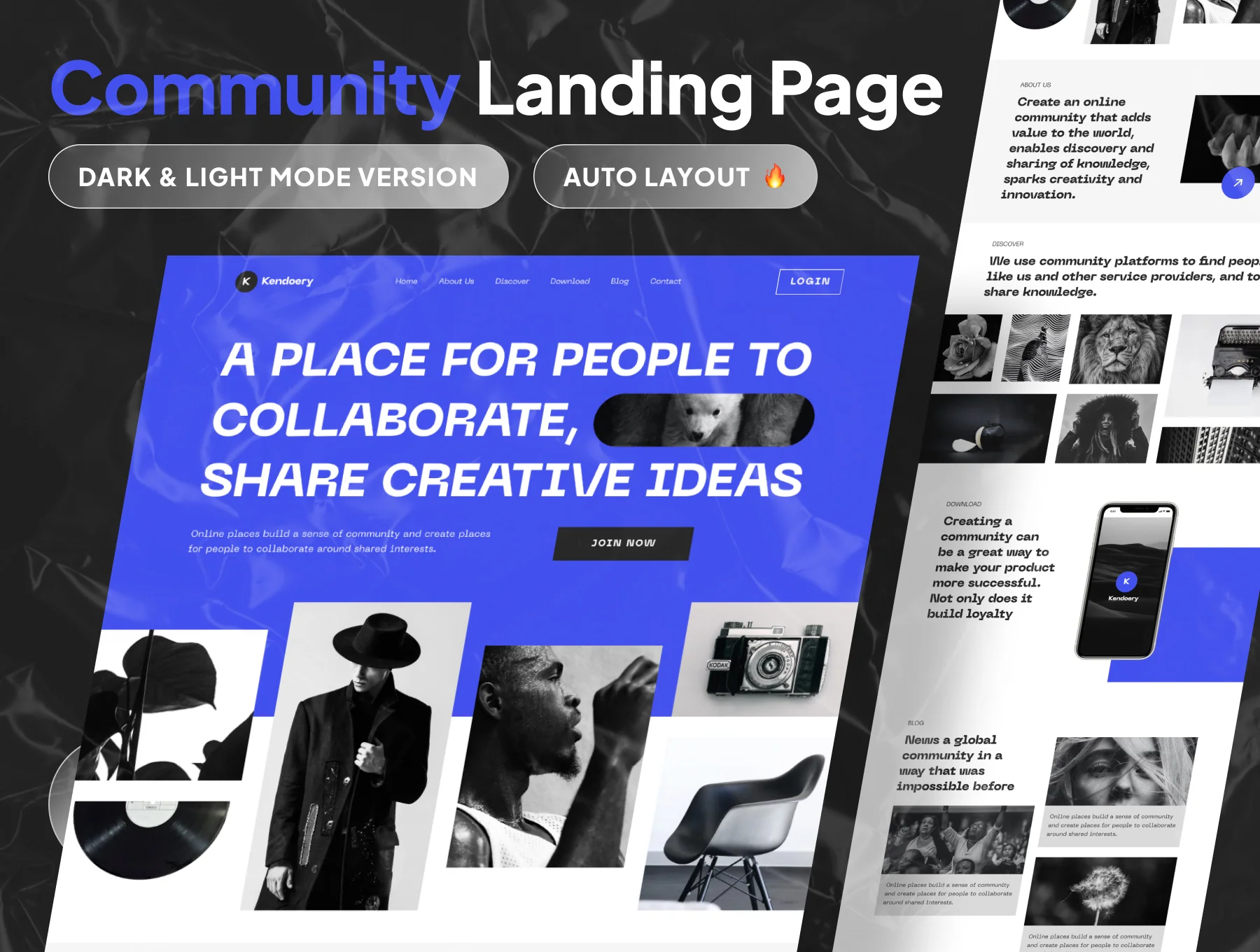 Kendoery - Human Community Landing Page