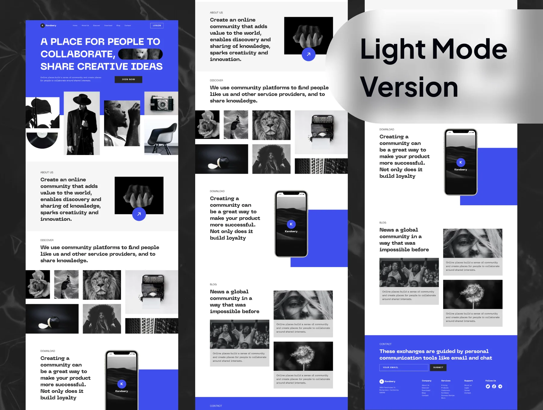 Kendoery - Human Community Landing Page 4