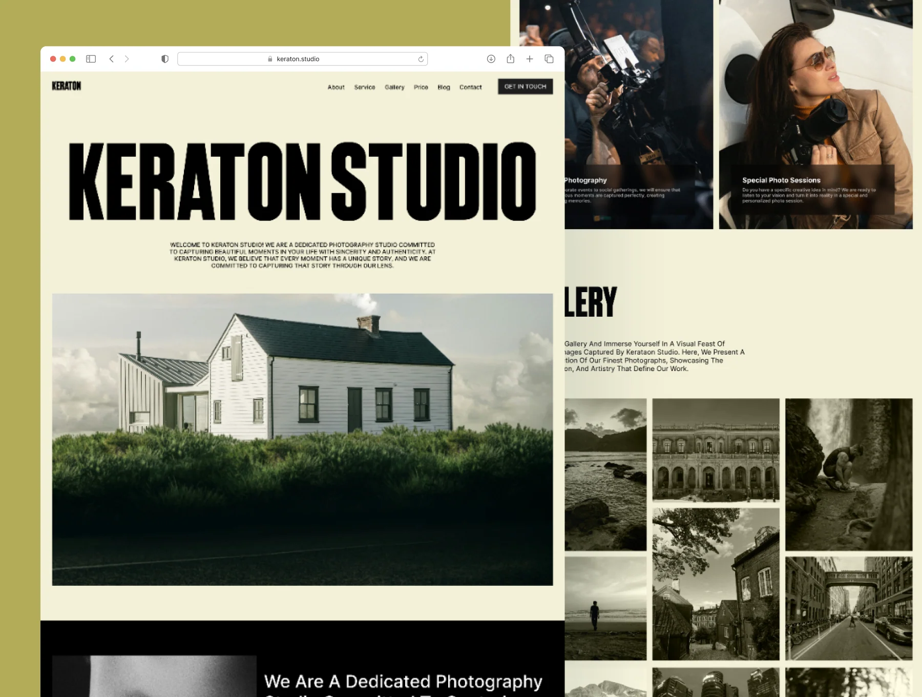 Keraton Studio - Photography & Videography Framer Template
