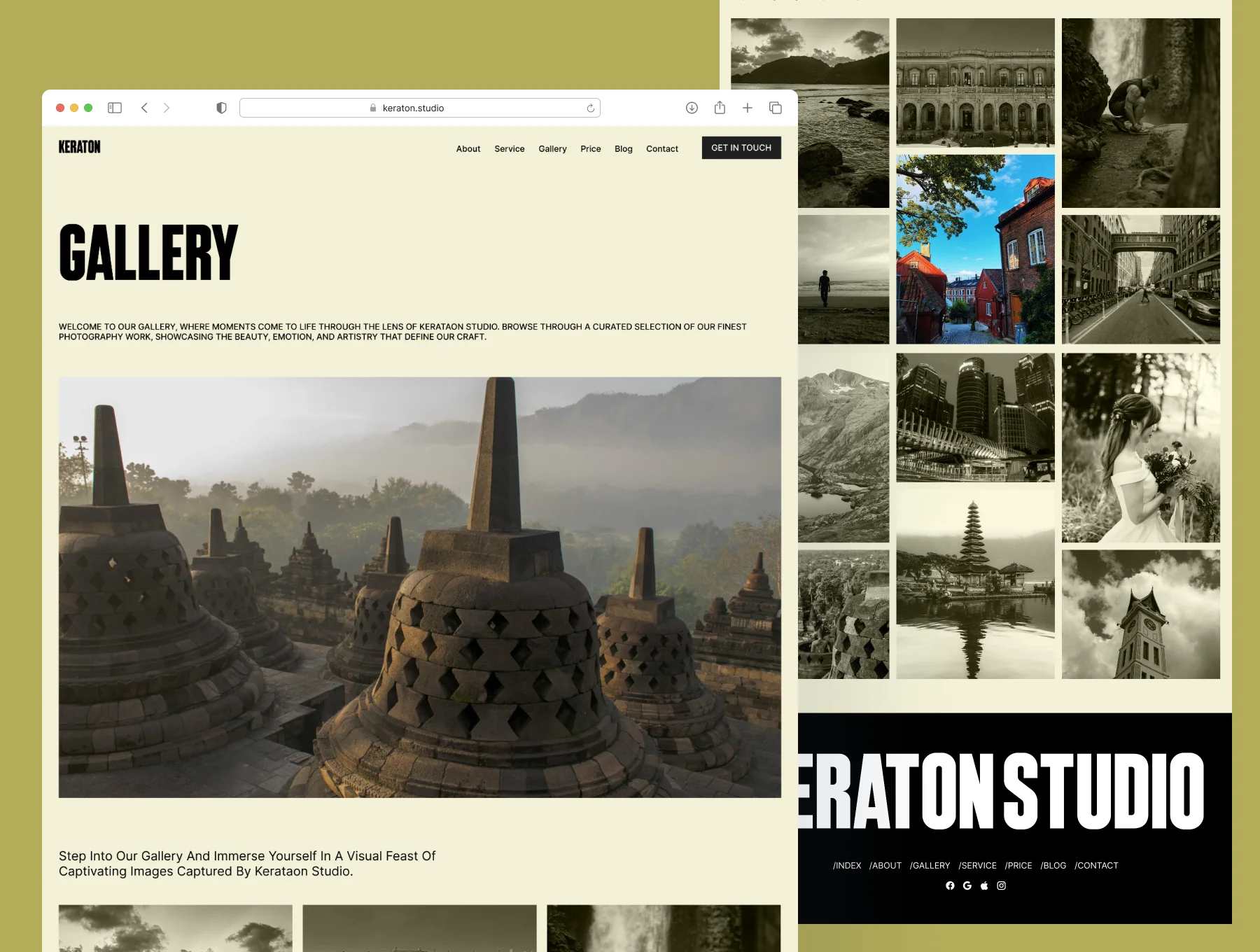 Keraton Studio - Photography & Videography Framer Template 3