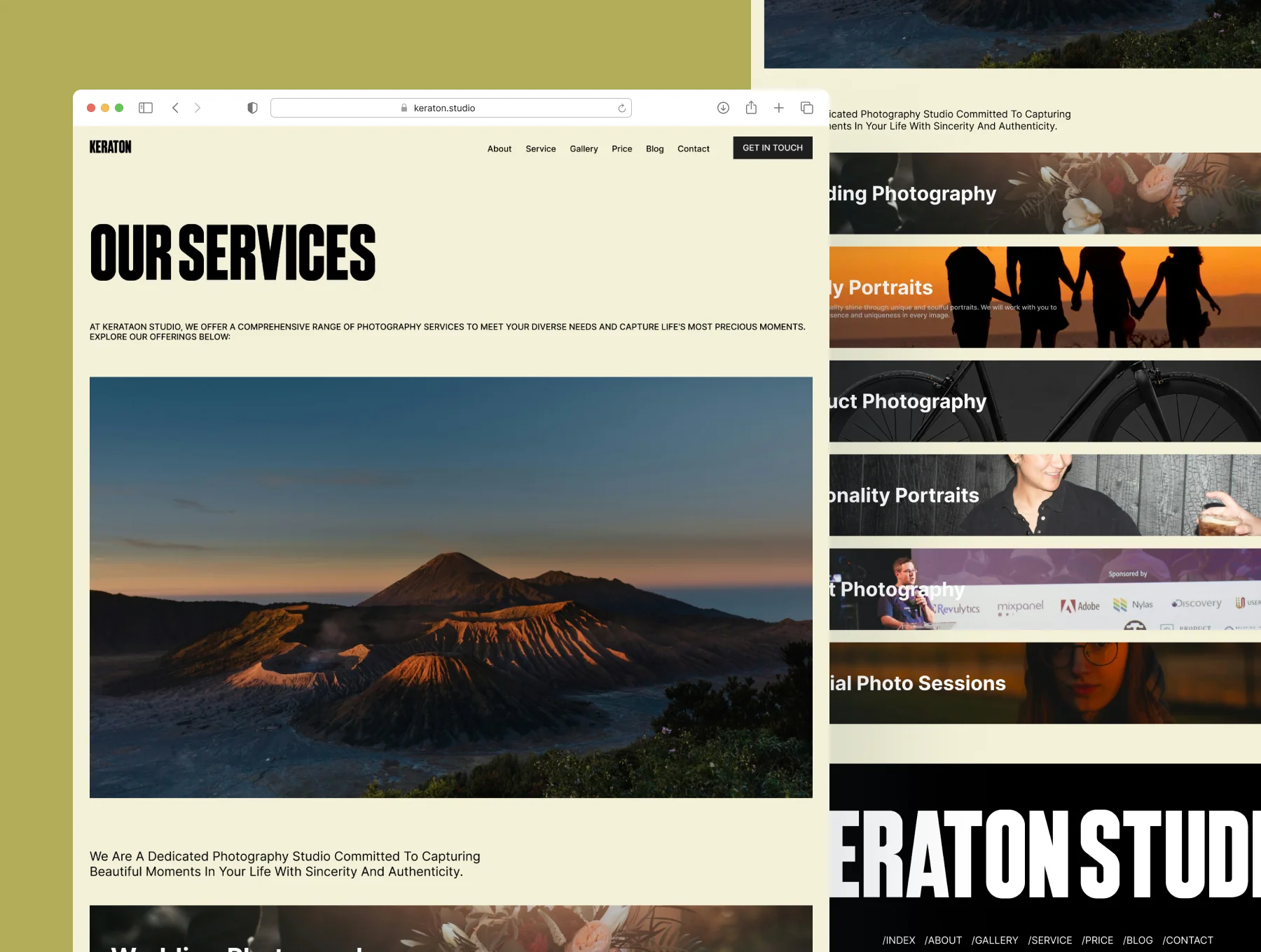 Keraton Studio - Photography & Videography Framer Template 4