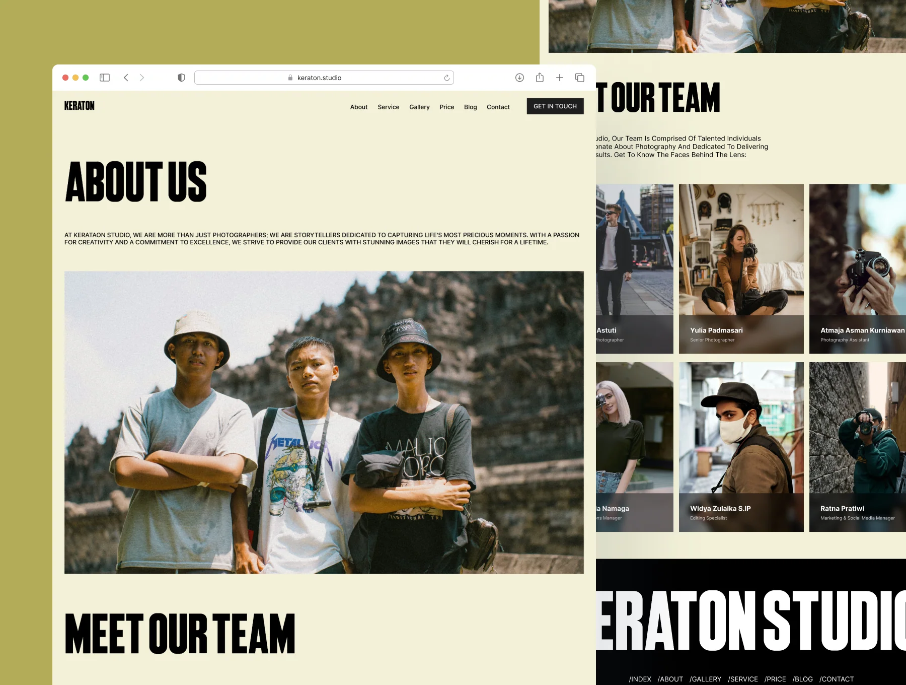 Keraton Studio - Photography & Videography Framer Template 5