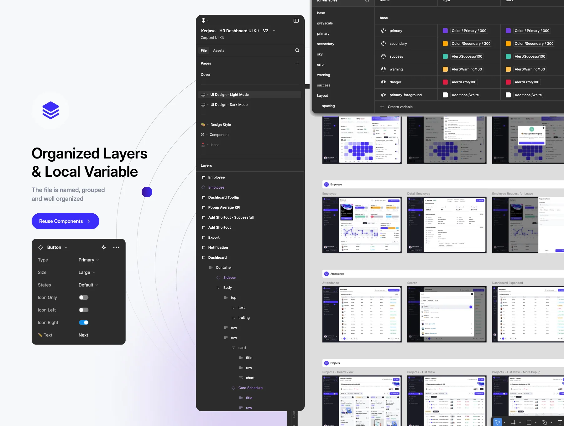 Kerjasa - HR Management Dashboard UI Kit 3