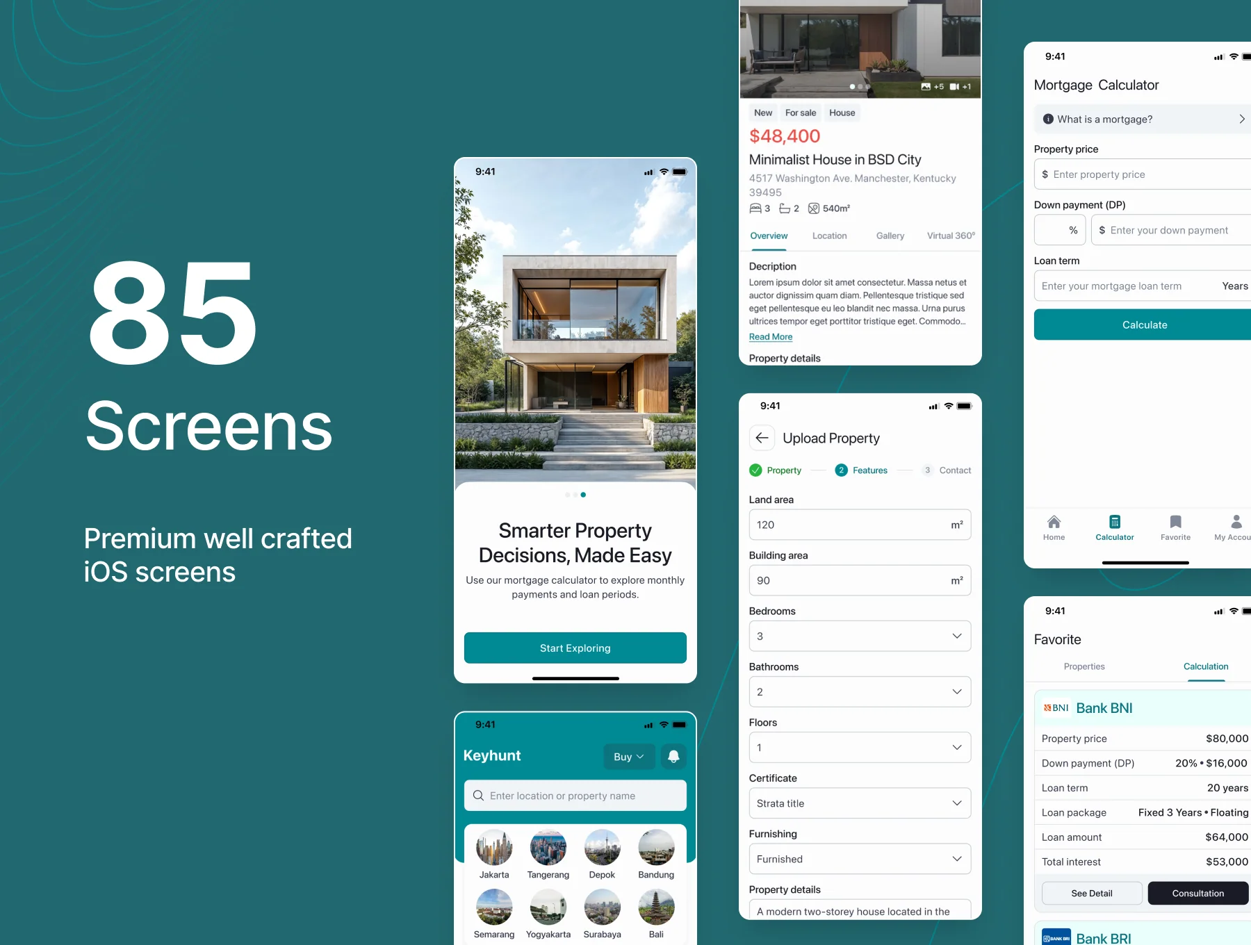 Keyhunt - Real Estate Mobile App UI Kit 2