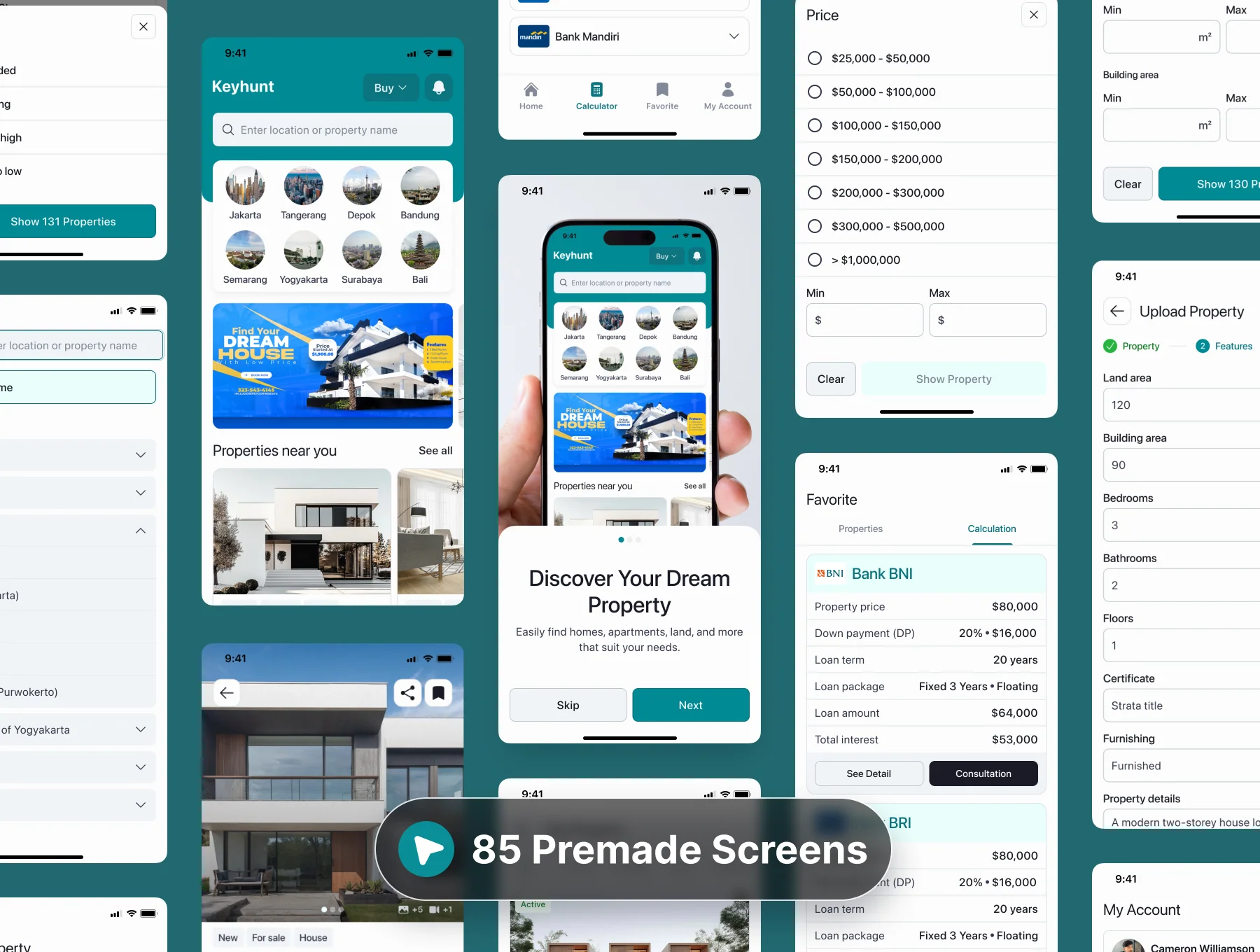 Keyhunt - Real Estate Mobile App UI Kit 6