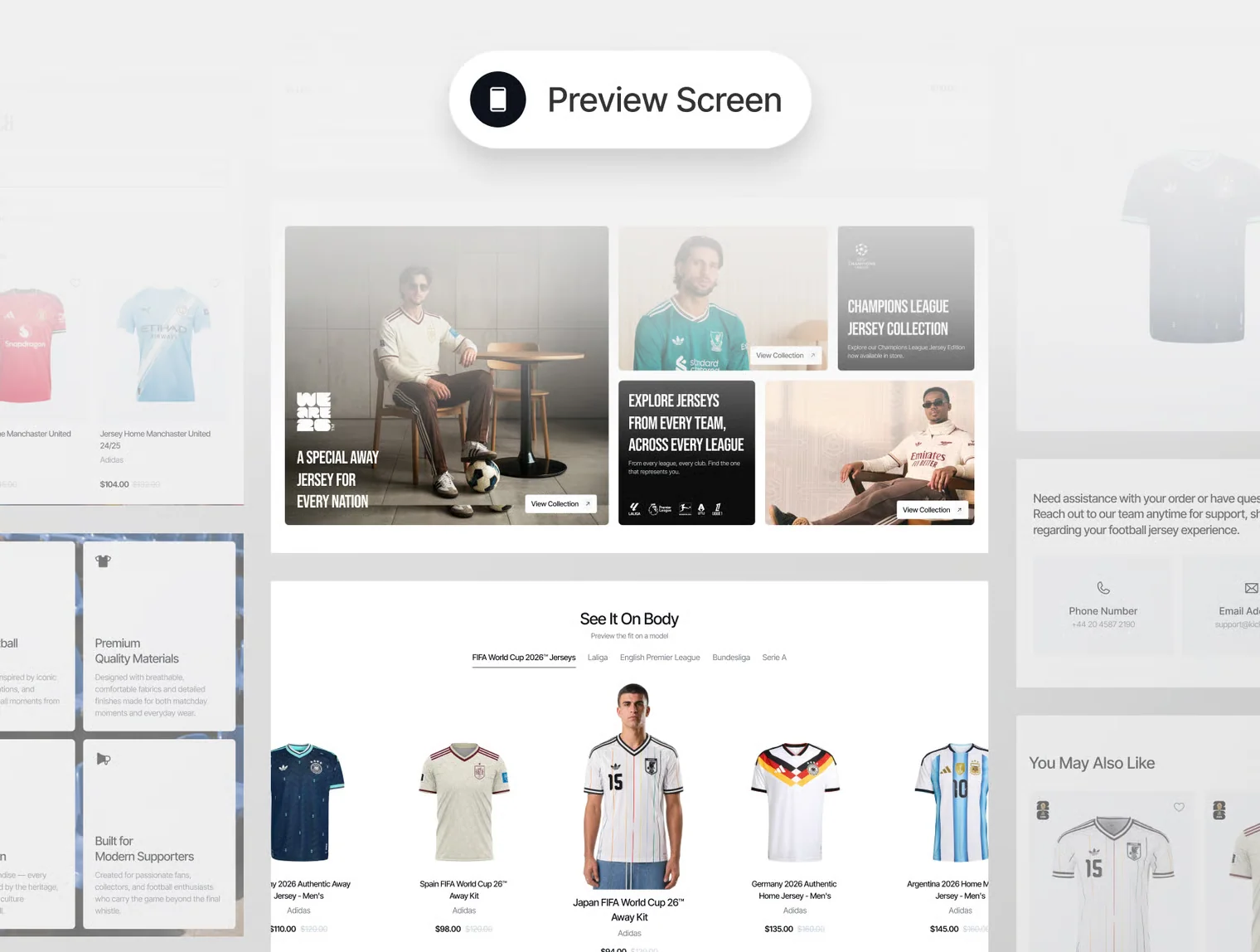 KICKOFF - Jersey E-Commerce UI Kit 5