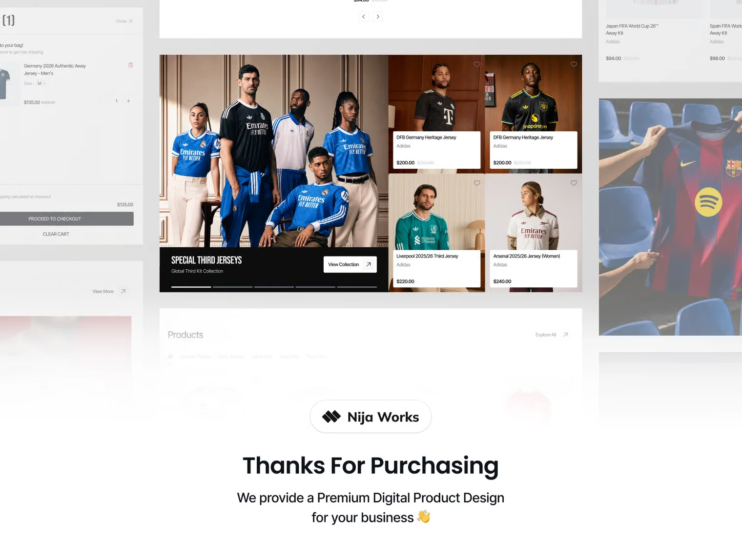 KICKOFF - Jersey E-Commerce UI Kit 6