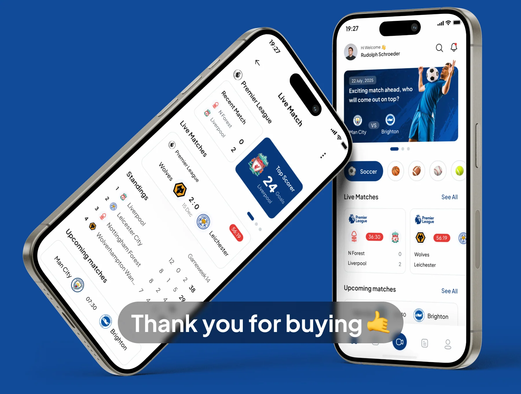 Kickster - Live Score and News Sport App UI Kits 6