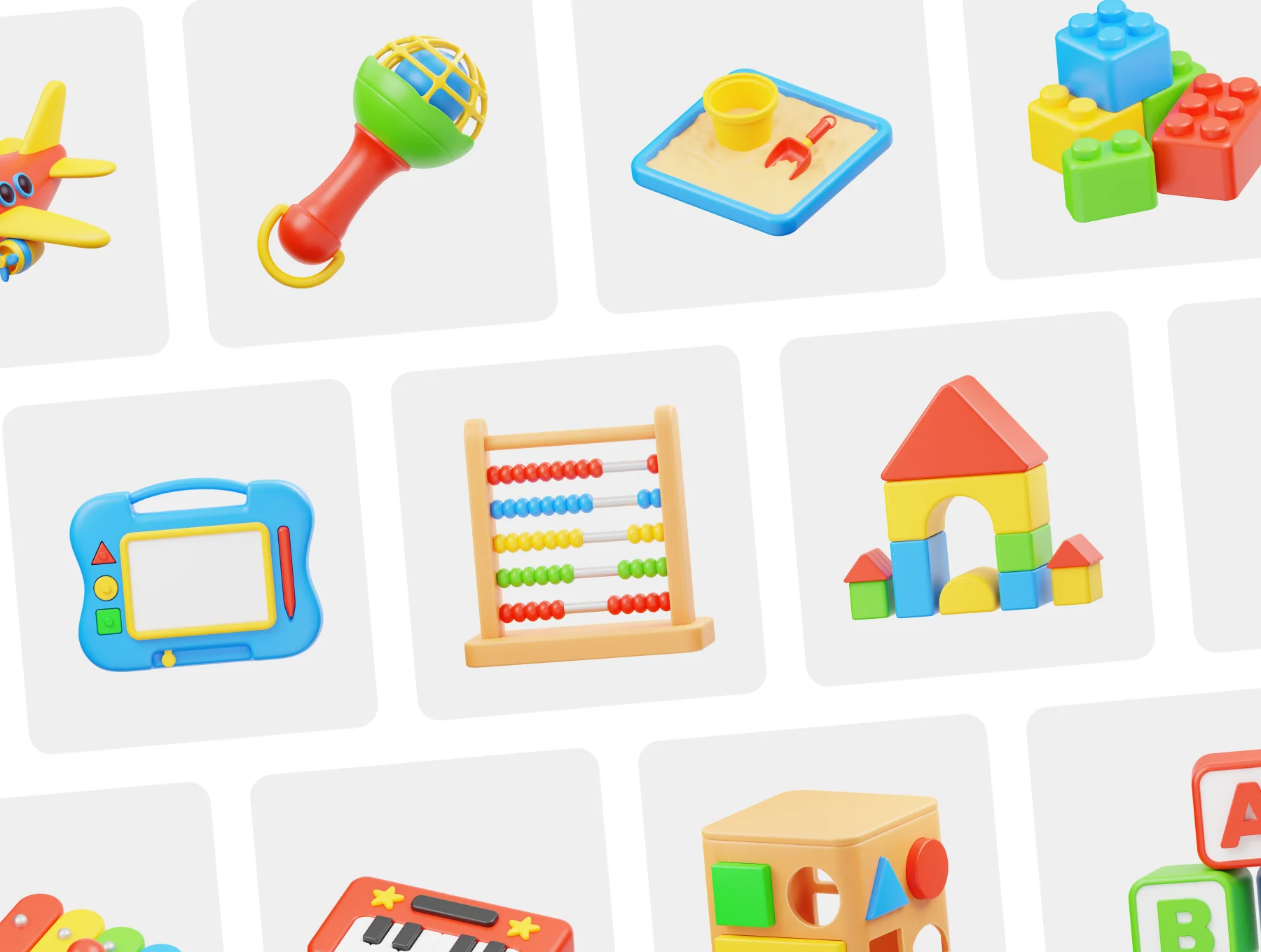 Kid Educational Toys 3D Icon 5