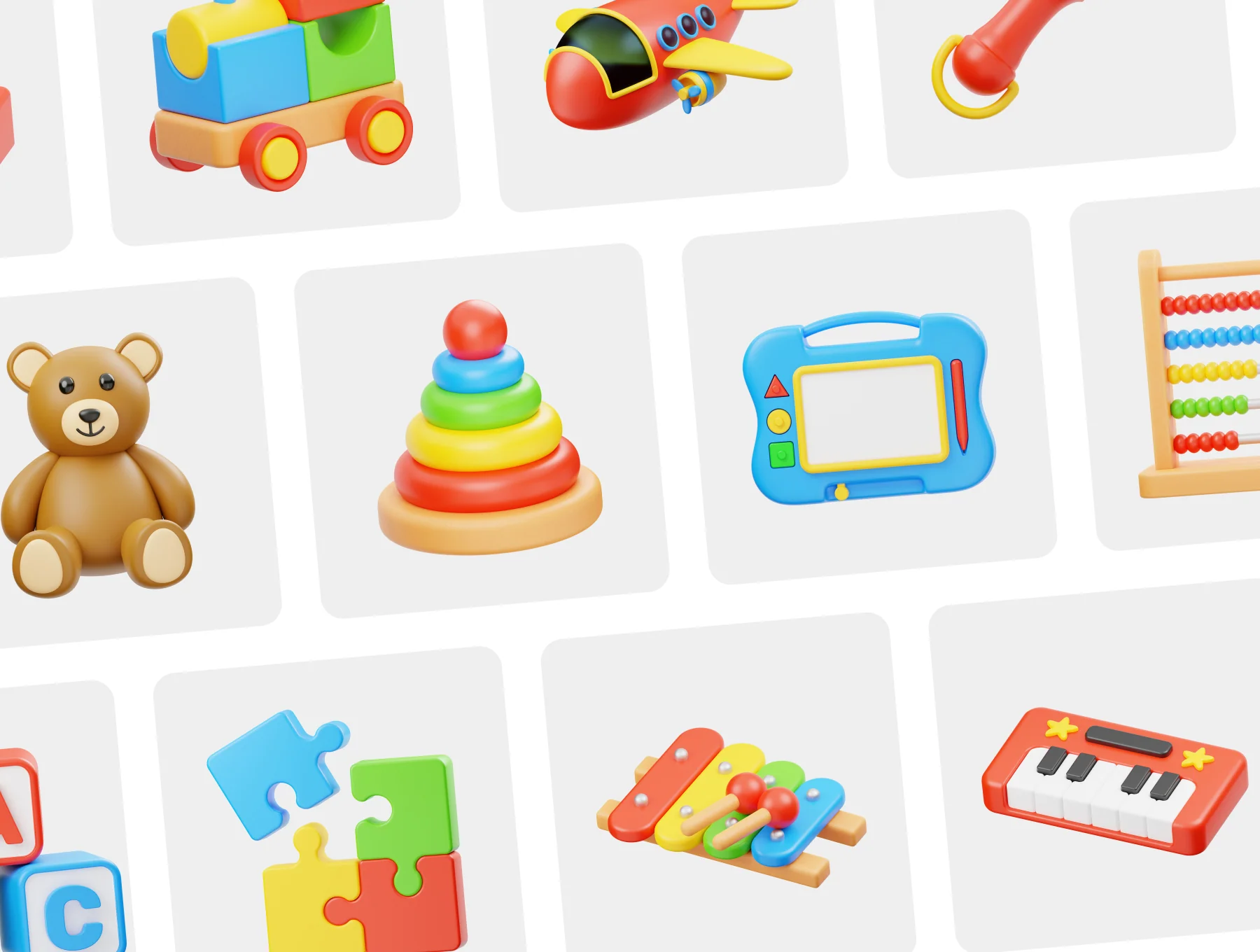Kid Educational Toys 3D Icon 6