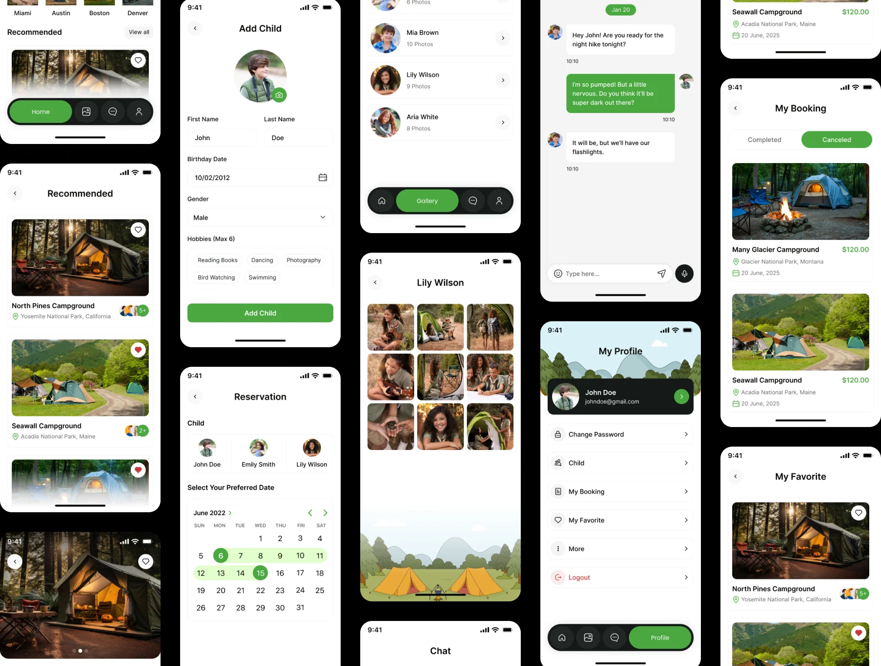Kids Camp Booking App UI Kit 4
