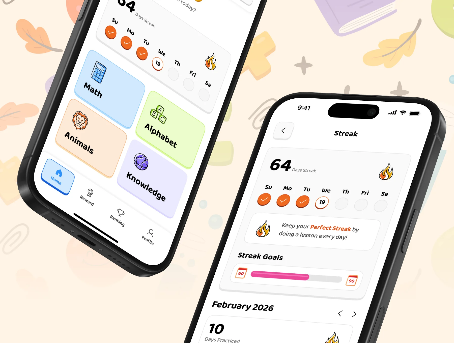 Kids Learning Games Mobile App UI Kit 3