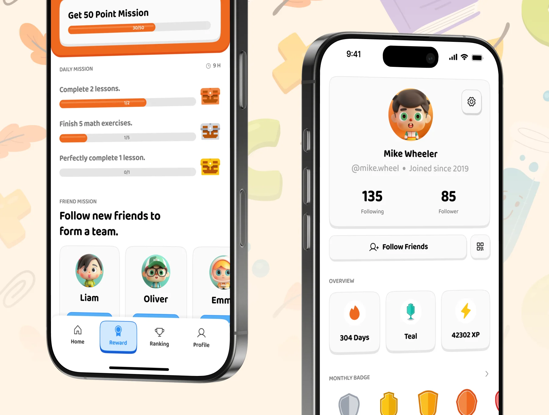Kids Learning Games Mobile App UI Kit 4