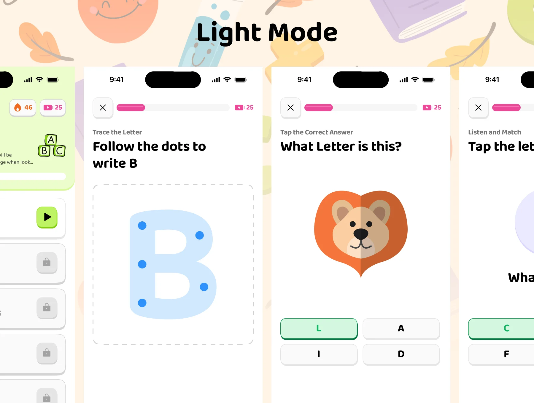 Kids Learning Games Mobile App UI Kit 6