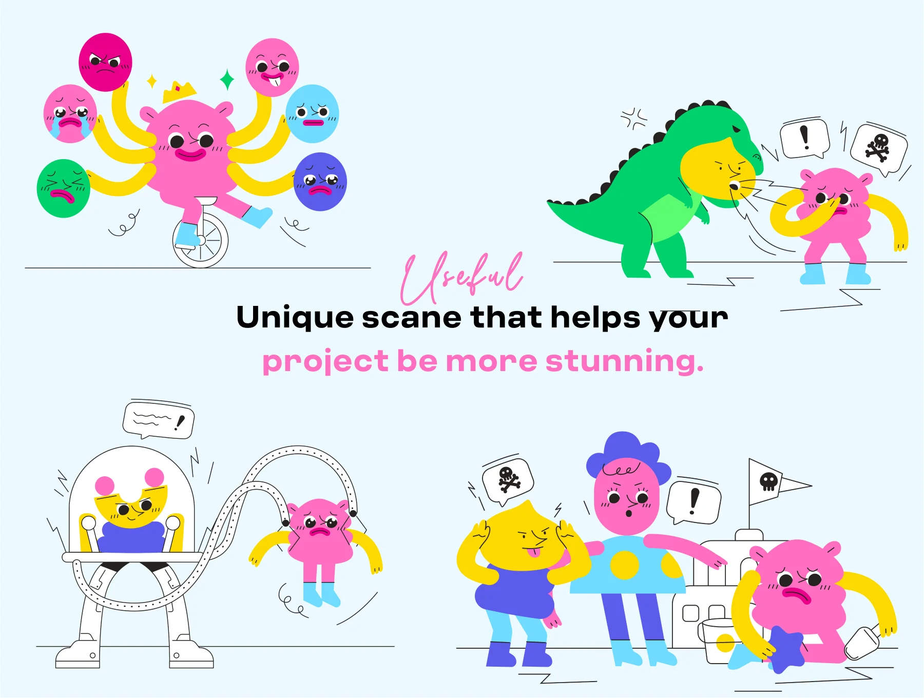 Kids mental Health and bullying illustration 2